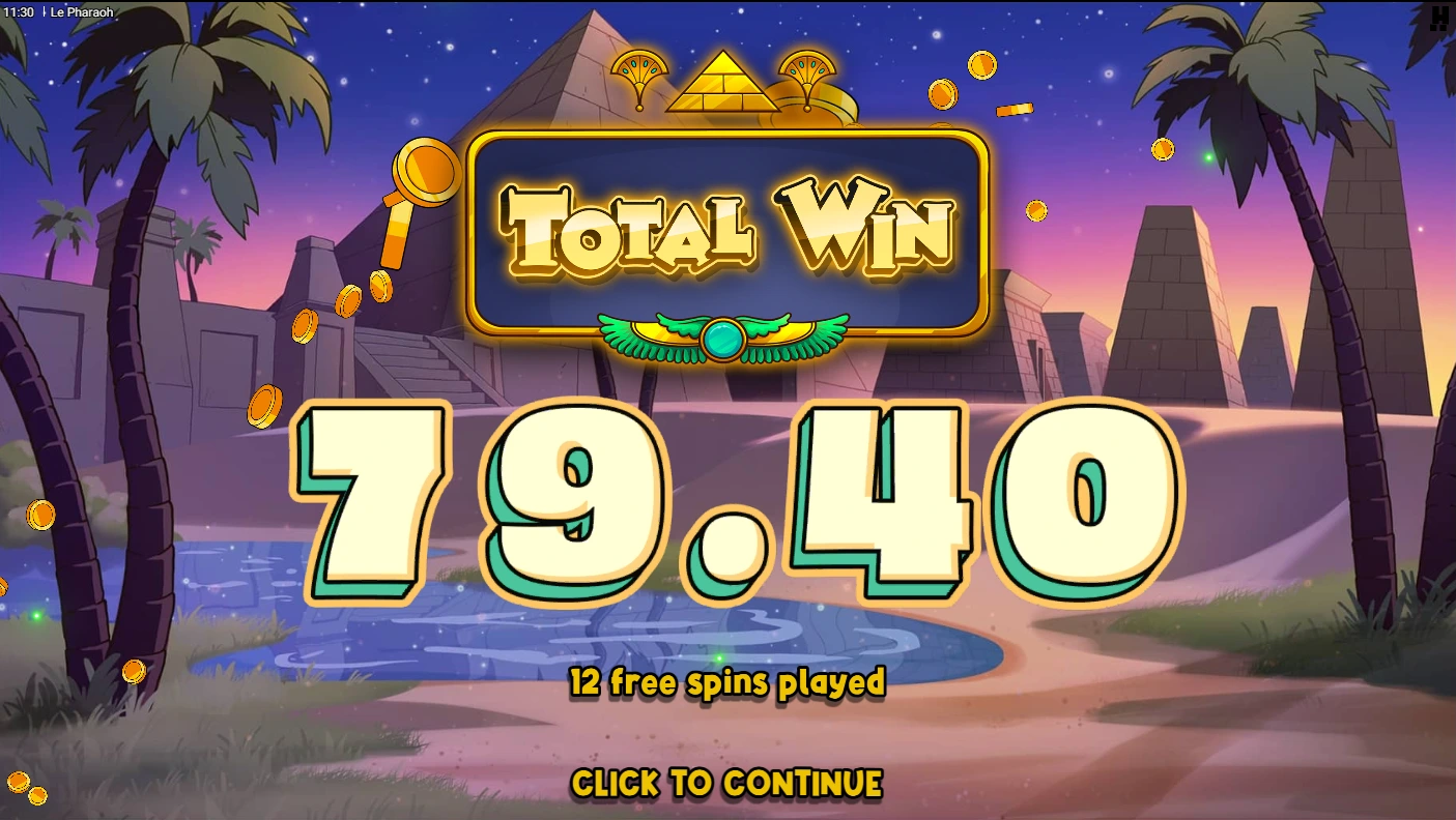 Le pharaoh bonus buy free spins.
