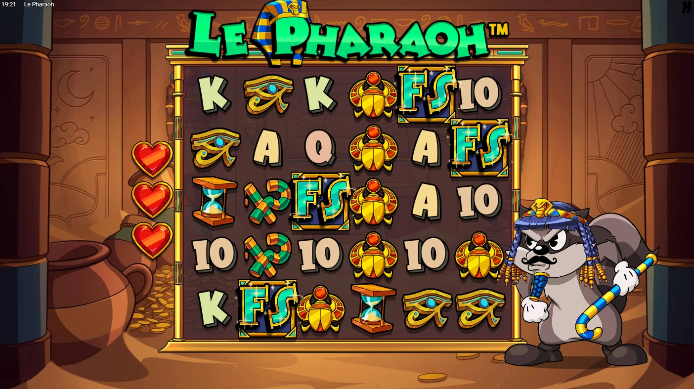 Le pharaoh bonus game.