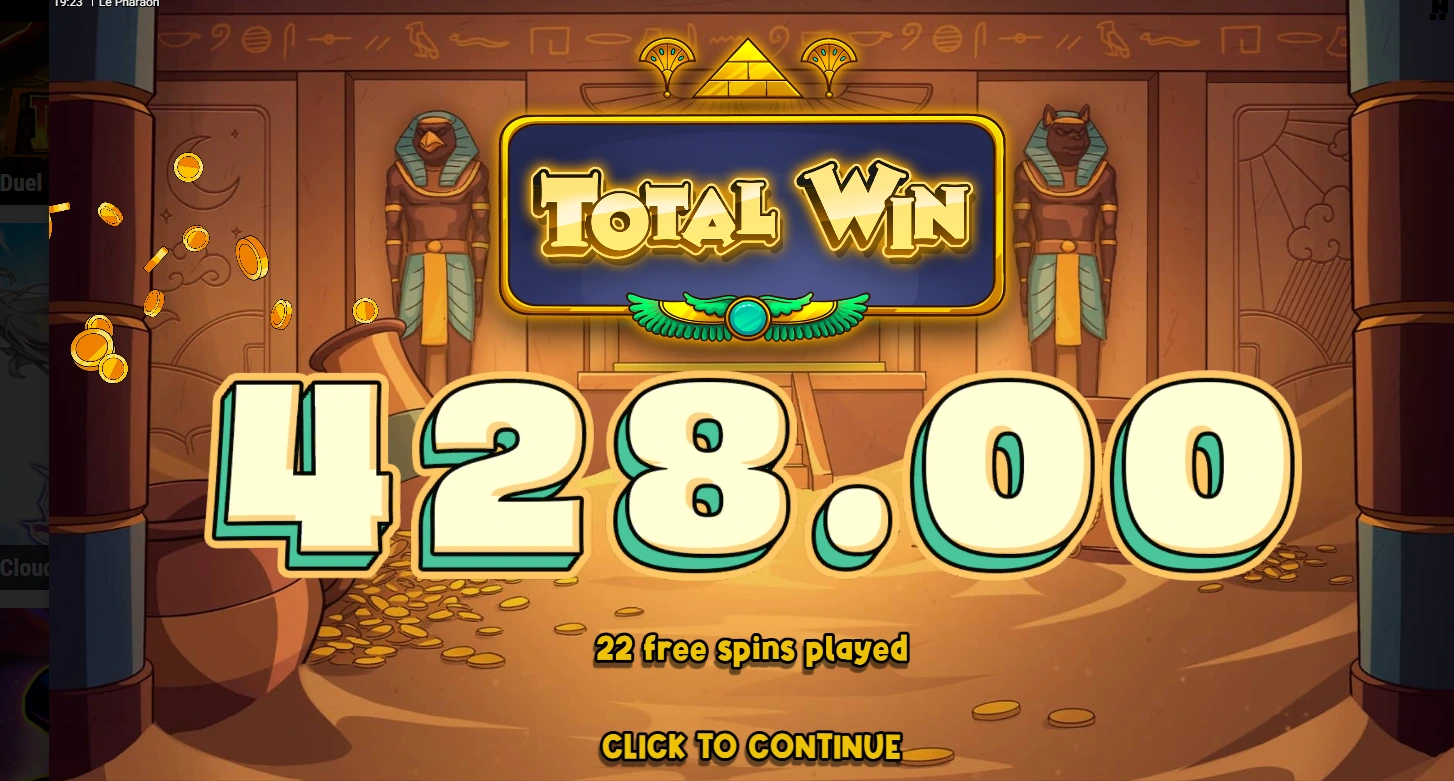 Le pharaoh free spins.